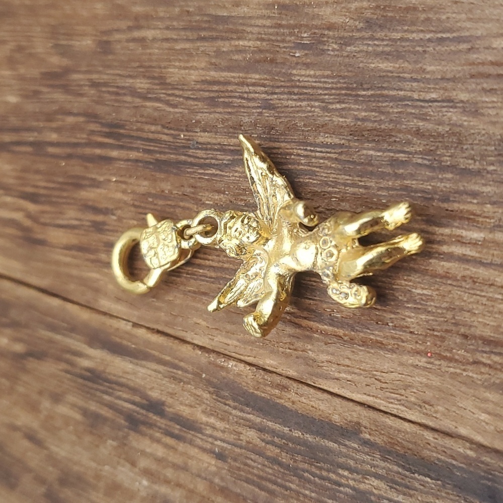 Edwardian grace cherub angel‎ pendant charm